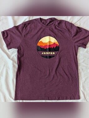 EUC, Vintage Jasper Graphic Crewneck Tee - Purple, Size Medium/Large